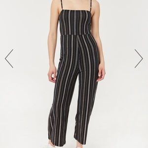 Ardene - Women’s Black &Cream Striped Jumpsuit -XS